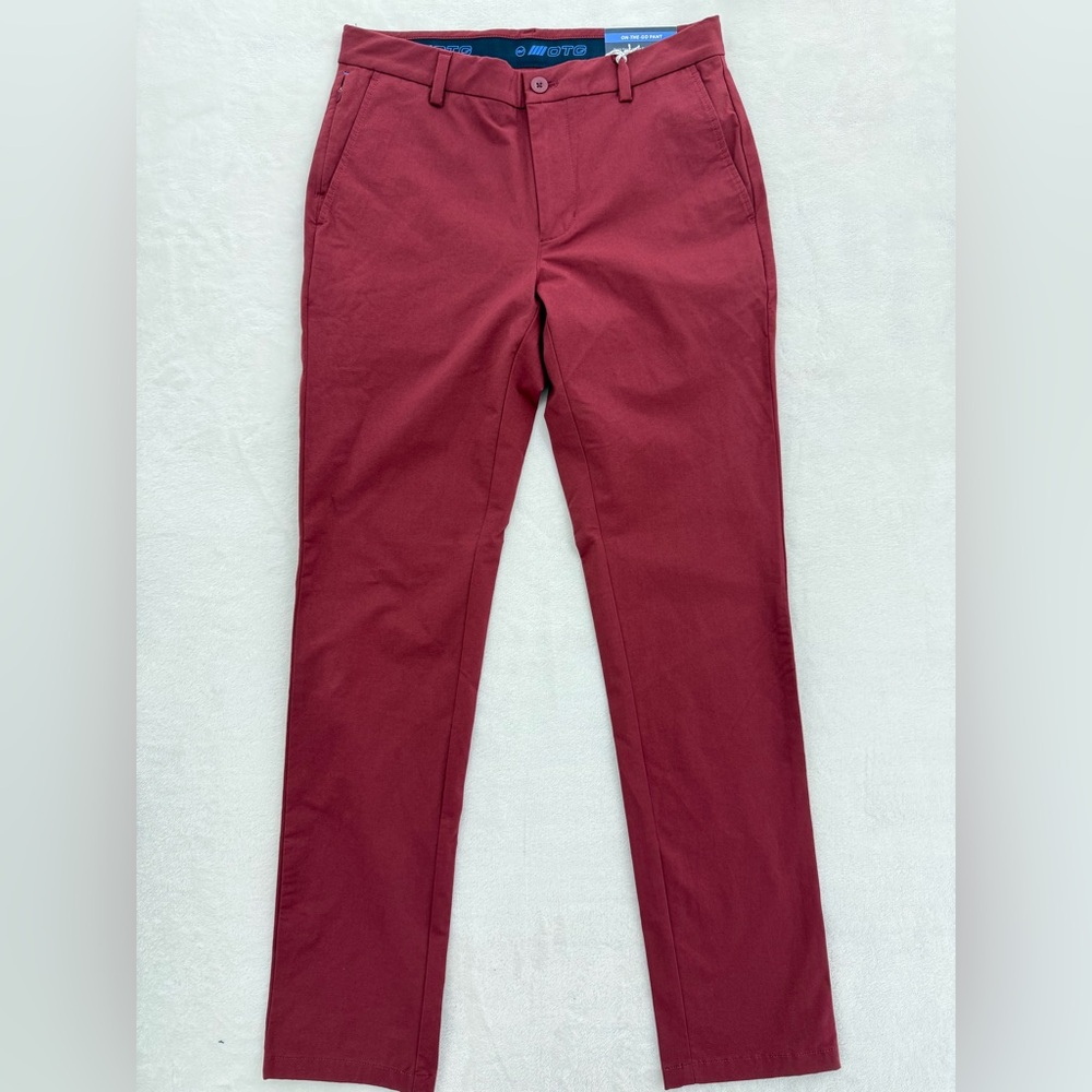 Vineyard Vines Performance On-The-Go Pants Crimson Red size 30x32 church Easter